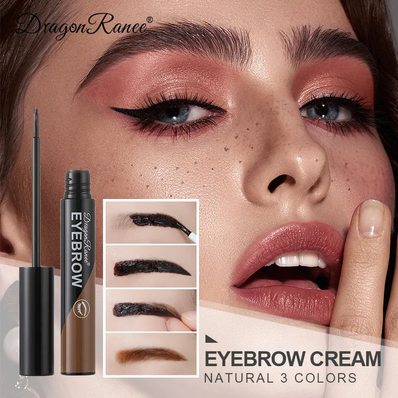 Peel-Off Waterproof Tint Eyebrow Gel Makeup Long Lasting Enhancers Liquid Gel Tear Wear Easy Natural Brown Gray Tattoo