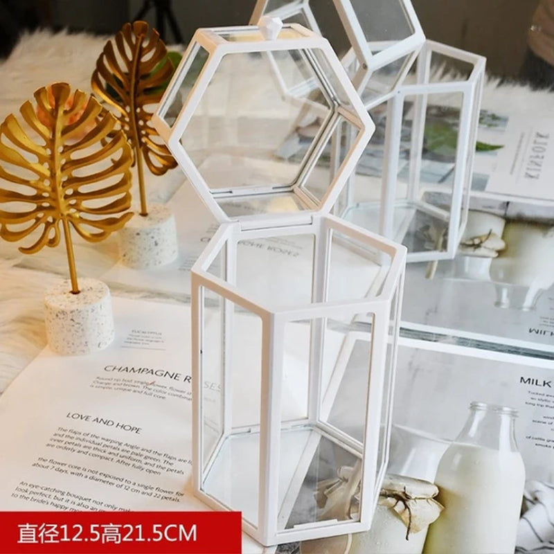 High-Grade Glass Make-Up Brush Storage Box Makeup Eyebrow Pencil Cosmetic Holder Make up Tools Pen Holder Rack Table Organizer