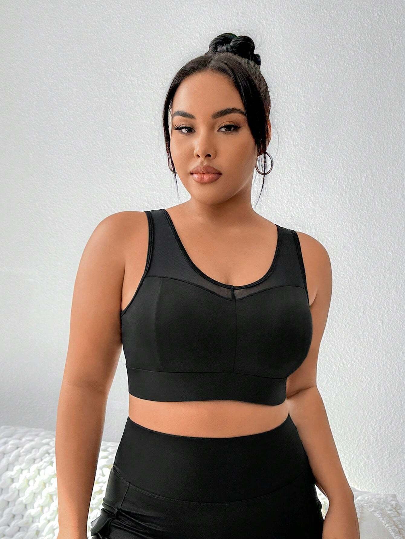 Yoga Futuristic Women'S plus Size Sports Bra