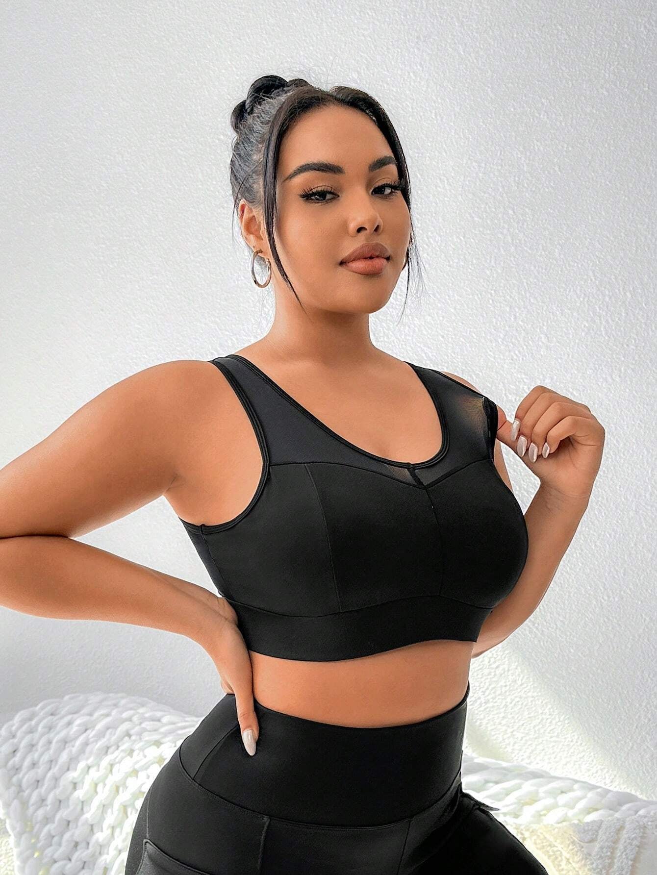 Yoga Futuristic Women'S plus Size Sports Bra