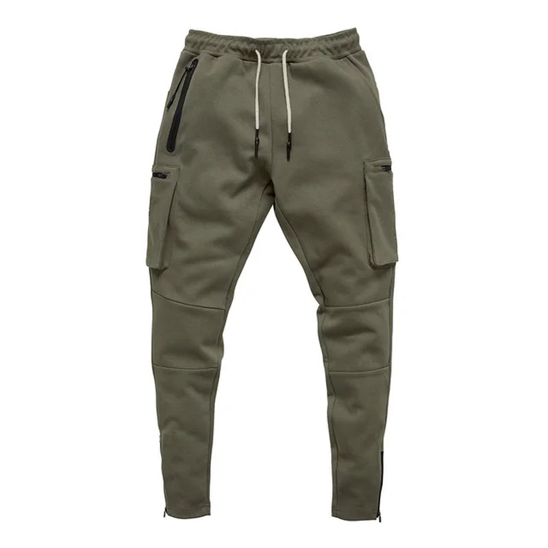 Joggers Men 2021 Streetwear Trousers Multiple Zipper Pockets Muscle Mens Pants , Sweatpants Tracksuit 20CK19