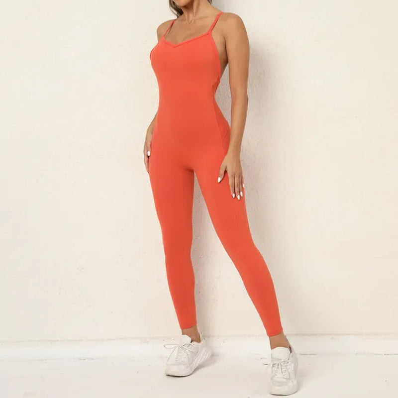 Sporty Jumpsuit Woman Fitness Overalls 2024 Yoga Suit for Fitness Women Sportswear Gym Clothing Sport Outfit Clothes Set Green