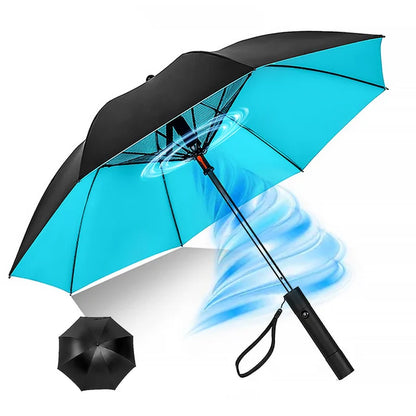 Portable Umbrella with Fan, UV Sun Umbrella, Safety Isolation Mesh, Super Wind Power, USB Rechargeable, 2600Mah