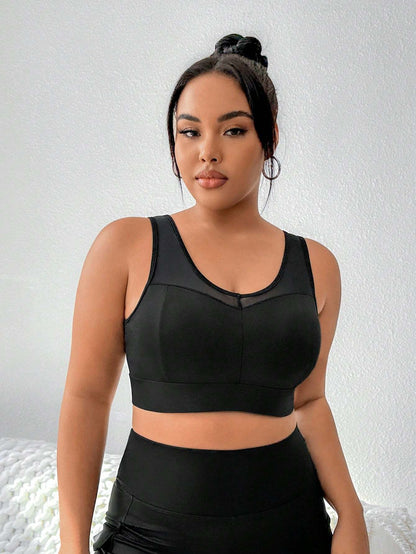 Yoga Futuristic Women'S plus Size Sports Bra