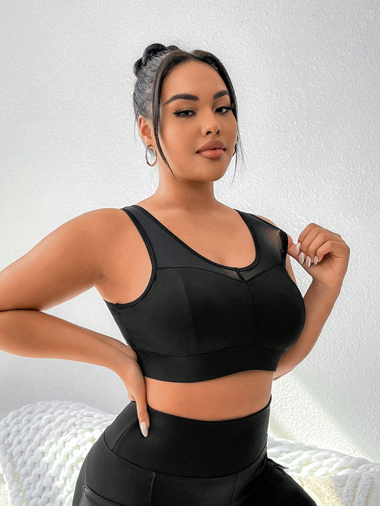 Yoga Futuristic Women'S plus Size Sports Bra